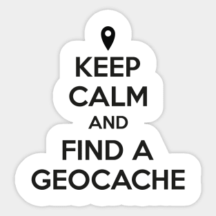 Keep calm geocache Sticker